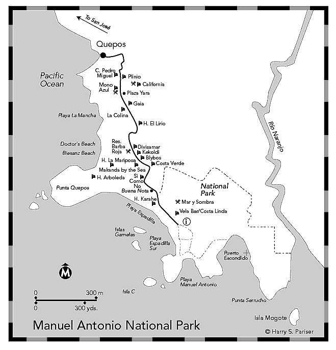 Explore Costa Rica Manuel Antonio (sample map) Manatee Press